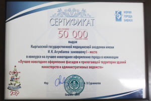 Медакадемия заняла первое место за новогоднее оформление