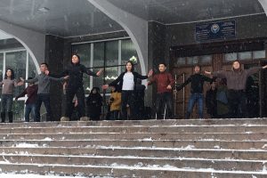 В КГМА прошёл флешмоб в поддержку соблюдения чистоты и порядка