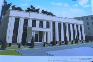 Строительство здания конференц-холла КГМА на стадии завершения