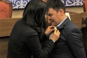 Студент КГМА награжден нагрудным знаком "Жаштар парламенти 2020"