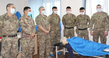 В КГМА прошел семинар по оказанию первой неотложной помощи  для санинструкторов и фельдшеров внутренних войск МВД КР