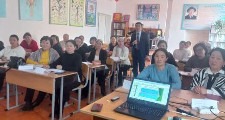 Талас облусунун мугалимдерине "Тукум куучулуктун органикалык, клеткалык жана молекулярдык деңгээли" темасында конок лекциясы өткөрүлдү