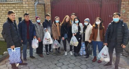 Students of KSMA visited the guests of the nursing home of the Sverdlovsk region