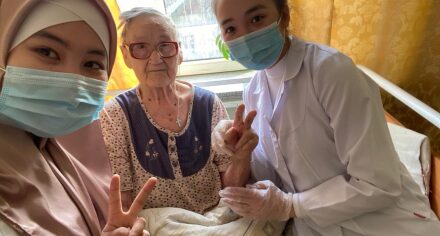 Студенты КГМА на волонтерской практике