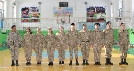 В КГМа провели день Ак калпака (военная кафедра)