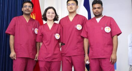 Команда КГМА заняла 2 призовое  место на международной олимпиаде