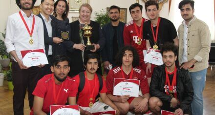 Команда «KGMA Falcons» заняла второе место в межвузовской спартакиаде по футболу