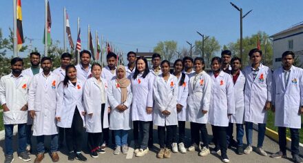 КММАнын чет өлкөлүк студенттери Улуттук эне жана бала борборундагы  балдарынын ата-энелерине материалдык жана моралдык колдоо көрсөтүштү