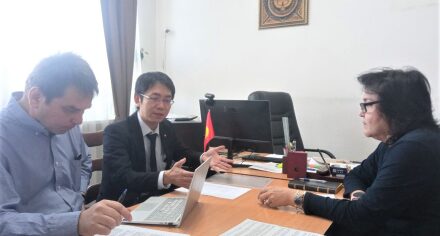 Проректор Гульмира Джумалиева  встретилась с исполнителями проекта JICA