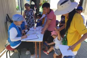 Студенты КГМА участвовали в ярмарке здоровья в жилмассивах Бишкека