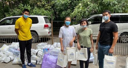 Ассоциация "Легпром" передала в госпиталь КГМА средства индивидуальной защиты