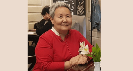 Поздравление Асель Данияровой, к.м.н., главы Фонда им. академика С.Б. Даниярова, ректора КГМИ