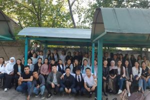 The meeting with the first-year students took place