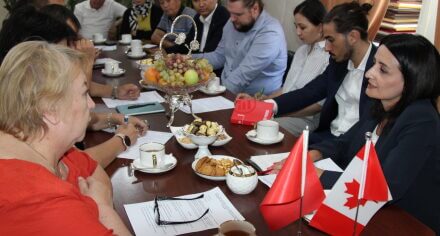 Встреча ректора КГМА с представителями ОО «Общество инвалидов – больных гемофилией» КР и Всемирной федерации гемофилии