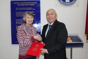 The head of the archive of the KSMU was awarded a Certificate of Honor of the republican department