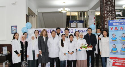 В КГМА проходит акция посвященная всемирному дню борьбы с инсультом