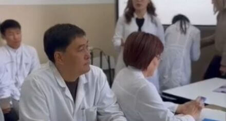 Онкология кафедрасынын ачык сабагы