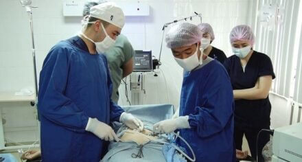 В Медицинском центре КГМА провели редкое хирургическое вмешательство на главную дыхательную мышцу