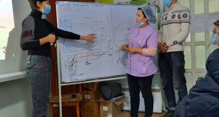 Преподаватели КГМА провели практический тренинг по COVID для врачей Ат-Башинской ТБ