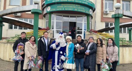 Сотрудники кафедры лучевой диагностики и лучевой терапии КГМА посетили детей НЦОМиД с онкологическими заболеваниями