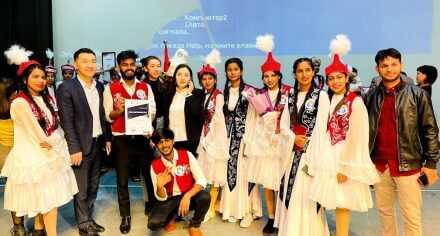 Студенты факультета лечебное дело с английским языком обучения КГМА им.И.К.Ахунбаева  заняли II место